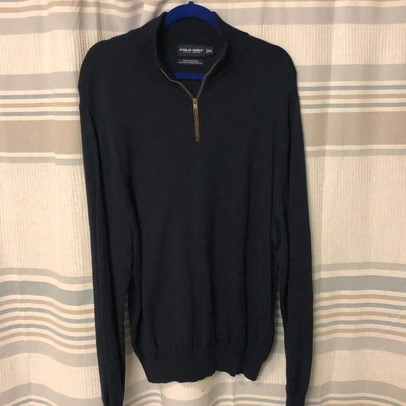 Polo Ralph Lauren Other - Ralph Lauren Polo Golf Quarter Zip Navy Sweater XL